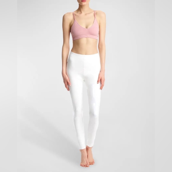 COMMANDO Control Top Faux Patent Leather Leggings | Porcelain | Size XS - Picture 6 of 10